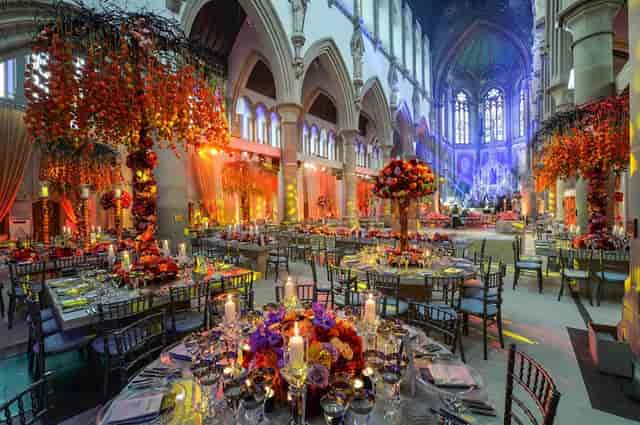 Great Nave, Monastery Manchester: elegant floral decor for upscale weddings and events.