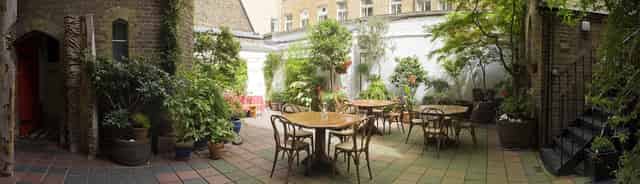 Gallery, Courtyard & Kitchen