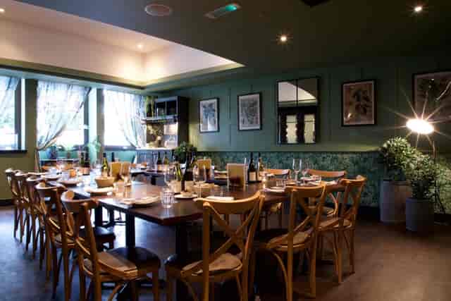 Medium Private Dining Room at Brasserie Blanc Southbank, ideal for corporate meetings and gatherings.