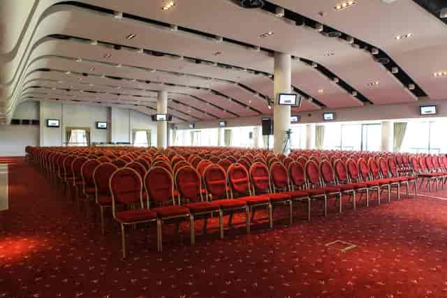 Spacious Sunloch Suite at Aintree Racecourse, ideal for conferences and seminars.
