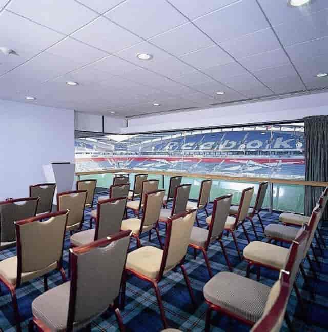 Executive Box at Bolton Whites Hotel, ideal for corporate meetings and events with stadium view.