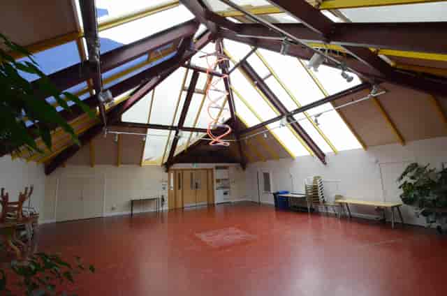 Spacious Pyramid Room in Paddington Arts, ideal for workshops and meetings.