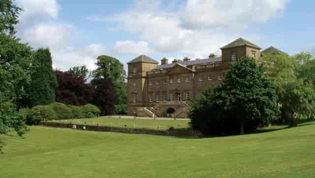 Long Gallery in Hagley Hall, a stately venue for upscale corporate events and weddings.