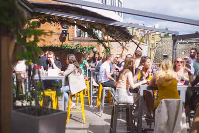 Vibrant outdoor event space at The Big Chill, perfect for summer gatherings and networking.