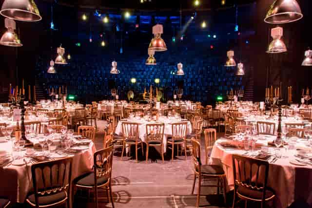 Elegant banquet setting at Unique Venues Birmingham for formal events and gala dinners.