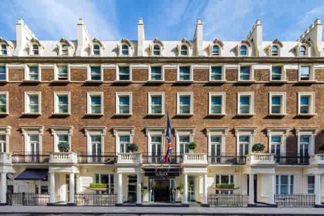 Elegant hotel facade of Green Room, Radisson Blu Sussex, perfect for upscale events.