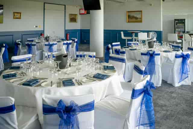 Elegant event space at Epsom Downs Racecourse, perfect for weddings and corporate gatherings.